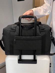 1 Túi hành lý nhẹ có thể gấp gọn dung tích cực lớn, Túi du lịch, Túi sắp xếp hành lý, Có thể gấp gọn, Tách ướt & khô, Túi du lịch cuối tuần kiểu vali xách tay, Túi qua đêm, Túi bệnh viện, Túi đựng đồ cho con bú, Ba lô, Đồ dùng thiết yếu khi đi du lịch, Túi sắp xếp khi đi du lịch, Túi ngày lễ, Đồ dùng học tập, Phụ kiện học sinh, Hành lý trở lại trường - màu đen - Xem 5