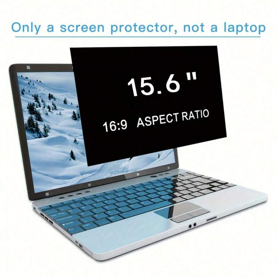 A 15.6-Inch 16:9 Laptop Screen Privacy Film That Blocks Blue Light, Protects Your Eyes, And Fully Protects Your Privacy - Black - View 1