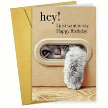 1pc Unique Birthday Card, Best Family And Friends, Happy Birthday Card With Envelope, Unusual Things, Cute Aesthetic Items