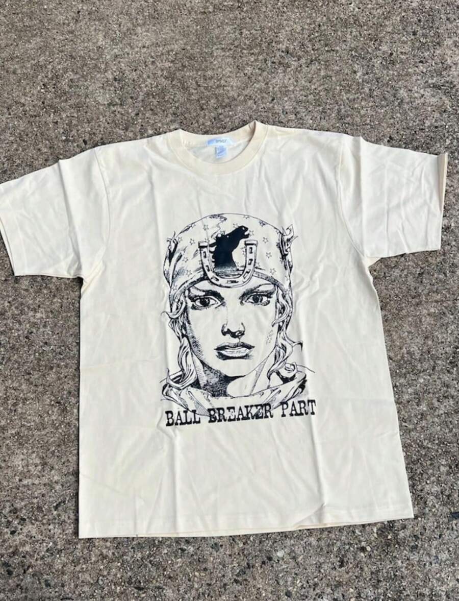 BALL BREAKER Sbr BeigeJOJO Jjba Vintage Graphic Tee - trắng - Xem 1
