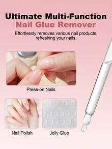 GLOZ 30毫升卸甲液，适用于贴片式美甲，升级透明卸甲液，适用于亚克力美甲，指甲油卸除液