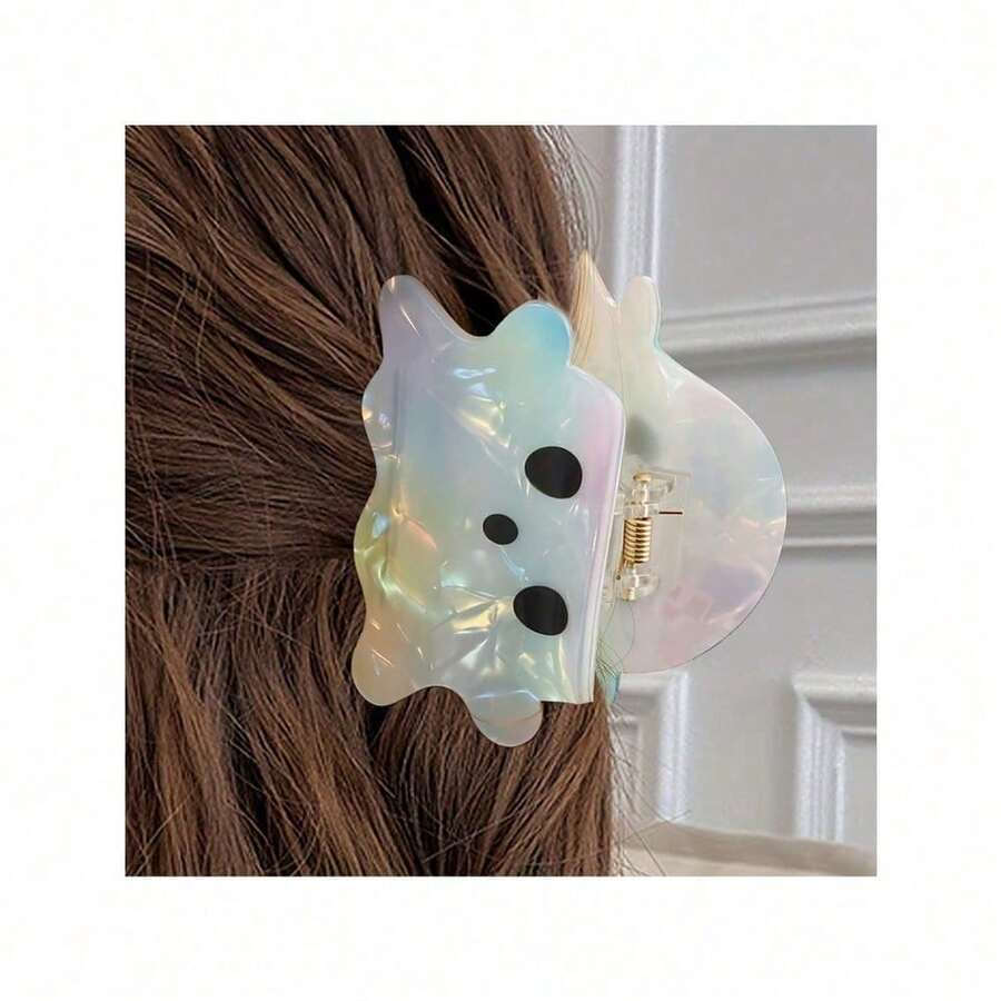 1PC Y2K Ghost Hair Claws - Festive Ponytail Clips For Halloween Party Costume Hair Accessories Women Girls