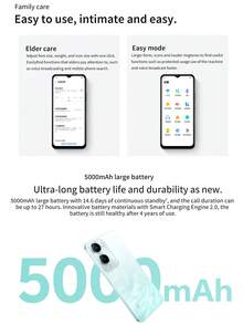 vivo Y37 智能手机 5G 安卓手机 菱形浅紫/远山绿/月影黑 性能卓越 大容量电池 轻薄便携 超长续航 拍照手机 6.56 英寸 90Hz 高刷新率屏幕 5000mAh 大容量电池 超长待机 1300 万像素后置主摄像头 500 万像素前置摄像头 - 黑色 - 查看 3