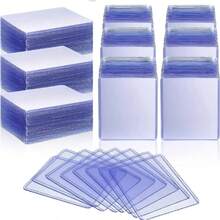 25/50Pcs Card Sleeves Holder Game Cards TopLoaders PVC Hard Plastic Toy Top Loaders For Protectors Trading Storage Gift 3 X 4inches - Multicolor - View 4