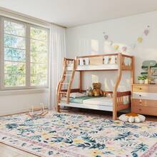 Carpet 140 X 200 Cm, Machine Washable And Easy To Clean, Retro Carpet With Subtle Elegance Pattern, Rectangular Design, Suitable For Bedroom, Living Room And Dining Room, Colors: Orange, Golden Gray, Beige, Green, Short Pile Carpet Made Of Artificial Cashmere, Foldable And Non-Slip, Carpet Anti-Slip Stickers.