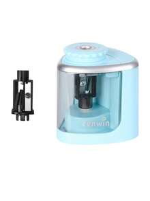 1 Automatic Electric Pencil Sharpener - No Battery Required, Automatic Stop, Second Level Fast Grinding, Compact And Portable Design, Suitable For Schools, Offices, Art - Heavy-Duty Structure, Suitable For Students, Teachers, Professionals - Black Electric Pencil Sharpener, School Stationery, Fashionable Design, Precise Grinding, Office Personnel (Without Battery)
