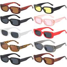 Lentes de Sol Rectangulares Retro 10 Piezas con - 1 - Ver 1