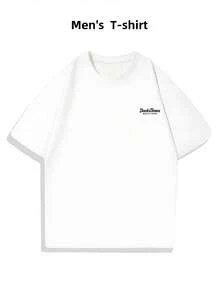 Jack&Jones white t-shirt, Herren-T-Shirt mit beidseitigem Aufdruck, modisch, l?ssig, Rundhalsausschnitt, 220 g/m2, reine Baumwolle (1 Stück) - Branco - Ver 2
