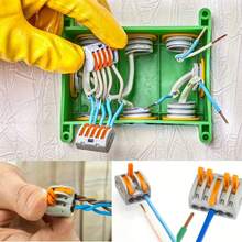 Boxed Quick Disconnect 2/3/5 Wire Connector, 28-12 AWG, Insulated Terminal With Copper Contacts, Compact PVC Insulation, Suitable For Wire, Wiring Accessories, Electrical Connector, Clip Cable Terminal, Lever NUT LED Lamp With Lighting, Universal Compact Cable Connection Push-In Type, 2 Pin 412/3 Pin 413/5 Pin 415/Wiring Terminal, Reusable Mini Quick Connection Household Line Terminal, Durable Connector - Multicolor - View 4