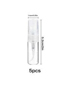 5pcs Refillable Perfume Spray Bottles, 2/5ml Travel Size Leak-Proof Mini Perfume Atomizer, Suitable For Wallet, Handbag, Travel Essential - Clear - View 6