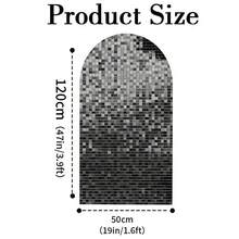 1 buc/65 buc fundal 2D plat, strălucitor, cu grilă neagră și arc de linie aurie, fundaluri pentru decorarea zilei de naștere, aniversării, nunții, absolvirii și petrecerii burlacilor (suportul nu este inclus)