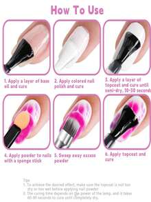 40 Colors Nail Paint Powder, Professional Nail Paint Powder Palette With Neon Shades For Gradient, Ombre And Bold Manicure, Nail Art Supplies For Home And Salon DIY - 彩色 - 查看 6