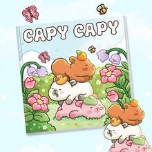 1pc CAPY CAPY | Puzzle & Stress Relief | Adult Coloring Book | Includes Various Relaxing Scenes, Such As Small Animals Sleeping In Different Places | Simple Patterns, Clear Lines, Suitable For Stationery, School Supplies, Perfect Gift For Girls, Wedding Season, Mother's Day - CAPY CAPY - View 13