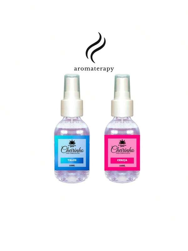 Kit 2 Aromas Cheirinho Para Embalagens 100ml – (Tutti-Frutti, Talco e Cereja) – Aromatizante Fixador