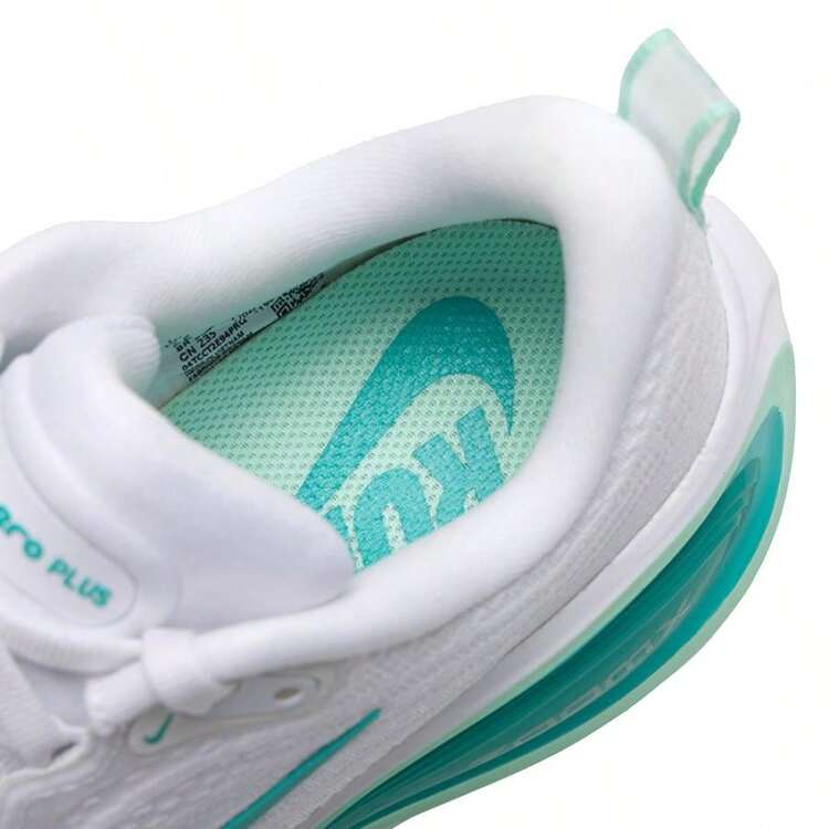 Jordan Zapatillas de running para mujer W NIKE VOMERO PLUS, zapatillas deportivas casuales y cómodas HV8154-100 - Blanco/Plata metalizado/Microverde/Verde menta espumoso - Añade 6