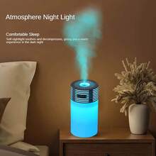 Car Humidifier Aromatherapy Essential Oil Diffuser USB Mist Mini Portable For Car Home Office Bedroom, 300ML - Black - View 2