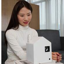 YJMOYE Heimprojektor HD 4K Niveau Lässig Unterhaltung Smart Projektion Tragbarer Schlafzimmer Filmprojektor unterstützt Smartphone Spiegelung