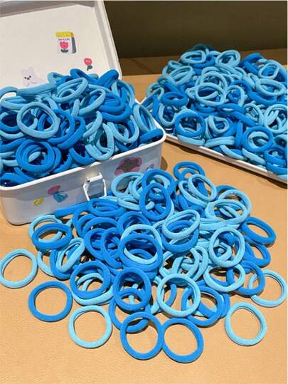 50Pcs Women's Basic High Elasticity Ponytail Headband, Women's Korean Version Black Headband, Upgraded To High Elasticity, Fashionable, Multifunctional, High-End, Elegant Temperament, Simple Headband, Suitable For Women's High Ponytail, Colorful Hair Accessory Design, Multifunctional Styling Design, Material, Daily Use Headband, Providing Thoughtful Gifts For Girlfriends And Family ,Ponytail Holders ,Hair Elastics ,Hair Rubber Bands ,Scrunchies ,Hair Rope