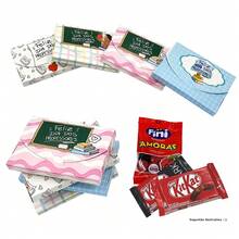 10 caixas capa para KITKAT  e Lembrancinha do Dia dos Professores - Multicolorido - Visão 2