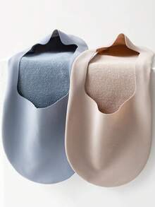 Solid Color Socks Soft And Lightweight Invisible Boat Socks For Women's Silk Stockings Solid Color Plain Socks Comfortable And Lightweight Low Ankle Socks