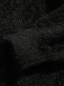 Men Plus Size Oversized Loose Faux Fur Cardigan, Fashionable Minimalist Design, Comfortable With High Drape , Fall Winter