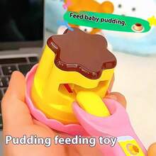 2025 New Pudding Feeding Toy, Viral Sensation, Girls Birthday Gift, Pretend Play Feeding Toy, Birthday Gift, Christmas Gift, Halloween Gift, Perfect Gift, Princess, Friendship, Creative