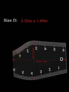 5pcs Eyebrow Stencils, Microblading Design Eyebrow Ruler, Transparent PVC Eyebrow Shaping Ruler, Eyebrow Measuring Tool, Export - Clear - View 6
