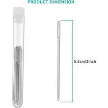 20 Pieces Large - Eye Needles 2inch Large Eye Sewing Needles Stainless Steel Stitching Needles With Bottle Leather Projects