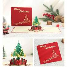 3D Christmas Greeting Card With Christmas Tree, Creative Christmas Gift For Students And Christmas Events - Multicolor - View 3
