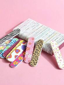Mini Nail File With Durable Double-Sided Design For Trimming Nails And Feet, Compact Color Design Suitable For Natural And Artificial Nails - Multicolor - View 9