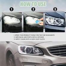 AKSGRP Kit de restauración de faros, elimina el amarillamiento y los arañazos, disponible en 30/50/120ml, incluye una herramienta de esponja especializada, restaura fácilmente a como nuevo