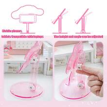 Sanrio Hello Kitty & My Melody 甜心系列多功能支架 - 手机支架，桌面友好型可爱手机支架，多功能 iPad 和平板电脑支架，床边懒人支架，便携可折叠 - 紫色 - 查看 5