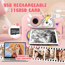 Kids Camera Printer, Instant Photo & Video Printing, 48MP Dual Lens Camera, 3 Rolls High Resolution Paper, Multifunctional Photo Video Printer, Children's Birthday Gift, Best Christmas & New Year Gift - Multicolor - View 5