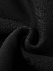 1pc Sudadera con Capucha Casual de Poliéster para Hombre con Ligera Elasticidad, Sudadera con Capucha de Ajuste Holgado con Diseño de Flor de Cerezo Impreso en Frente y Espalda, Tejido de Punto con Bolsillos para Otoño/Invierno - Negro - Ver 4
