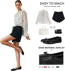 Tabi Ballet Flats Shoes For Women Rounde Toe Wide Width Split Toe Low Heel Flats Shoeshalloween - 米色 - 查看 7