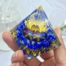CUPIDCRYSTAL 1 Piece Of Zodiac Orgone Pyramid, Amethyst, Home Decoration, A Gift For Family And Friends,Crystals And Stone,Energy Amplifier,The Best Choice Of Crystal Gifts - 5cm/1.97in - View 10