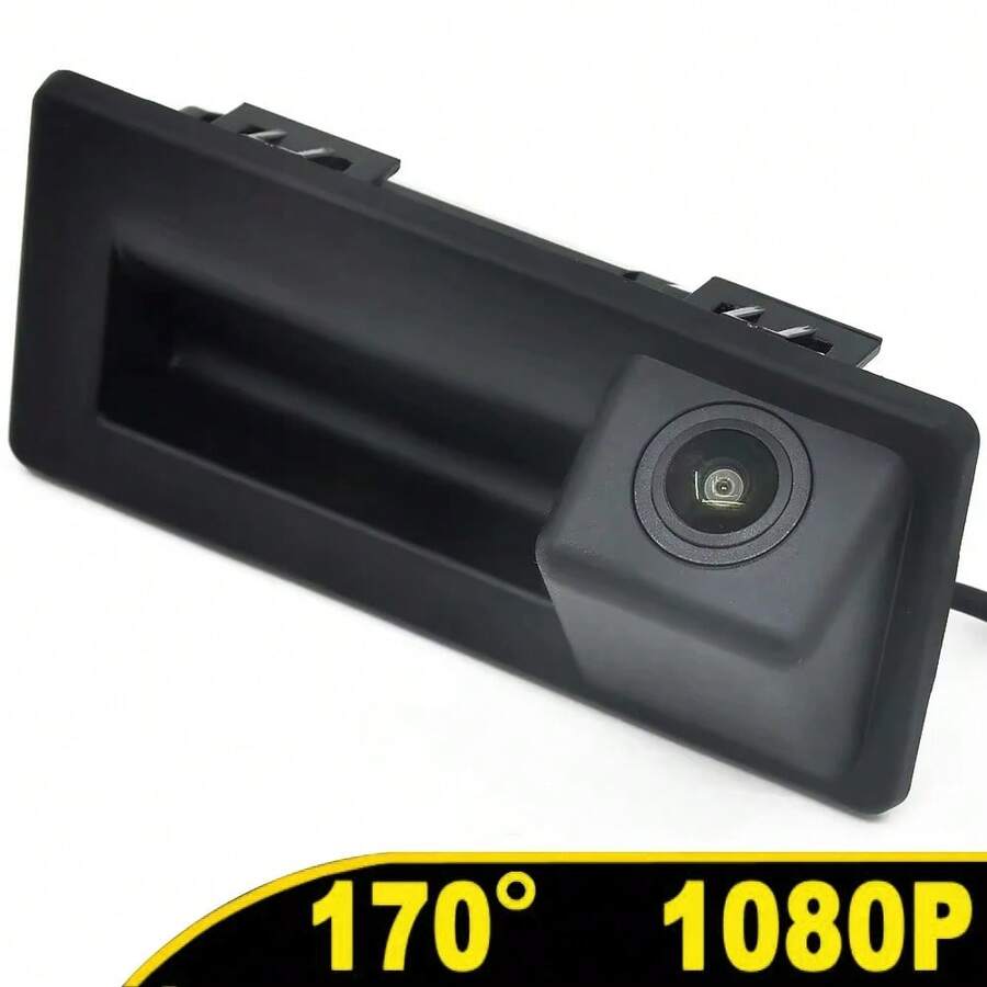 适用于奥迪 A3 A4 B8 B9 A4L、大众途观、途安 L、途锐、斯柯达明锐 A7 的 AHD 1080P 170° 汽车后视摄像头 - 黑色 - 查看 1