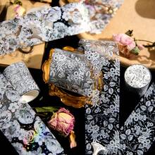 1 Roll 2M Vintage Decorative Tape, Creative Aesthetic Stickers, DIY Decorative Collage Craft Supplies, Holiday Gifts, Personalized Scrapbooking School Stationery