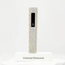 1 szt. ręczna lampa UV LED do paznokci z akumulatorem USB, lampa do manicure z kryształkami i wyświetlaczem LED, łatwa kontrola czasu świecenia, przenośna mini lampa do utwardzania żelu do paznokci, lampa do zdobienia paznokci z sześciokątnymi diamentami, mocne koraliki LED, 8-krotna soczewka powiększająca do szybkiego utwardzania żelu, wydajny manicure