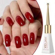 XEIJAYI 1pc Long-Lasting Red Gel Nail Polish UV/LED Soak Off Gel Nail Polish For Nail Art DIY Salon Home Holiday Gift For Women - 紅色 - 查看 9