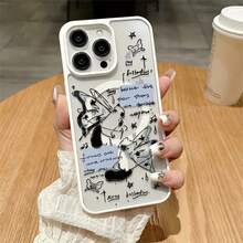 Handyhülle - Kompatibel mit iPhone 17, 16 Pro Max, 15, 14 Plus, 13, 12 und 11, dieses neue 2025 Modetrend-Design verfügt über eine Acrylhülle, die erdbebensicheren Schutz im klassischen Hybridstil bietet. - Schwarz - Übersicht 3