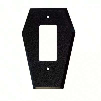 1pc Coffin Light Switch Cover, Single Toggle Switch Plate Home Decor, Spooky Halloween Switch Cover