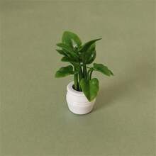 Miniature Plant Models For Dollhouse, Mini Finished Floral, Potted Plants, Outdoor Landscape Flower Beds, Plant Models, Dollhouse Green Plant Decorations, Dollhouse Decorations - Multicolor - View 13