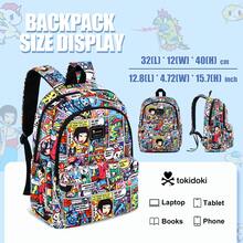 Official Tokidoki Unicorno Backpack With Keychain For Women Men, Cartoon Large Capacity Travel Laptop Book Bag Casual Daypack Shoulder Bag - Nhiều màu - Xem 2