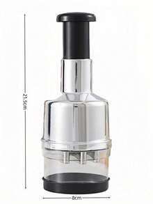 ماعجة ثوم يدوية من الفولاذ المقاوم للصدأ، أداة تقطيع وسحق متعددة الوظائف للمطبخ قطعة واحدة