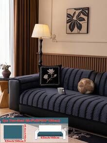 1 Stück einfache & modische weiche Samt Sofakissenbezug, eleganter luxuriöser europäischer Stil Sofa Sitzschutz, rutschfest, staubdicht, kratzfest, geeignet für Wohnzimmer, Schlafzimmer, Büro, Club, Party, 1-4 Sitzer Sofa, L-förmiges Sofa, Herbst/Winter