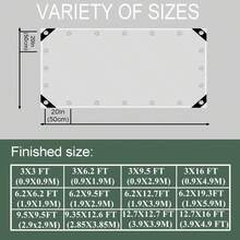 1pc Heavy Duty Clear Tarp With Grommets, PVC Vinyl Transparent Tarp, Heavy Duty Waterproof Snowproof Winter Porch Enclosure, Clear Rainproof Canopy Cloth