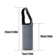 1pc Plain Portable Neoprene Water Bottle/Cup Sleeve, Minimalist Design For Camping, Travel, Back To School - Multicolor - View 8