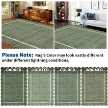 Modern Home Decor Simple Living Room Area Rug Non Slip Thin Bordered Entrance Runner Rug Non Shedding Low Pile Mat Throw Rug Easy To Clean Stain Resistant Carpet Printed Washable Soft Floorcover For Dinning Room Kitchen Laundry Bathroom Bedroom - Xám Xanh Lá Cây - Xem 6