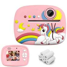 Kids' Printing Toy Camera, Can Take Photos/Record Videos And Instantly Print Images - Multifunctional Photo & Video Printer With 5 Rolls Of High-Resolution Paper, 48MP Dual Lens Cameras In A Gift Box For Kids Birthday, Kids Photo Printing, Children Video Recording, Playful Tech Aesthetic, Children Electronics, Quality Print Output, Young, Parents Of